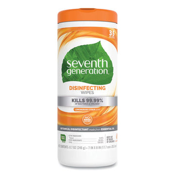 Seventh Generation® Botanical Disinfecting Wipes, 8 X 7, White, 35 Count, 12-carton freeshipping - TVN Wholesale